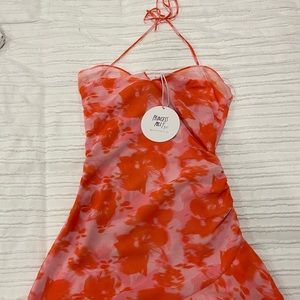 Princess Polly Yara Mini Dress Orange UNWORN NWT